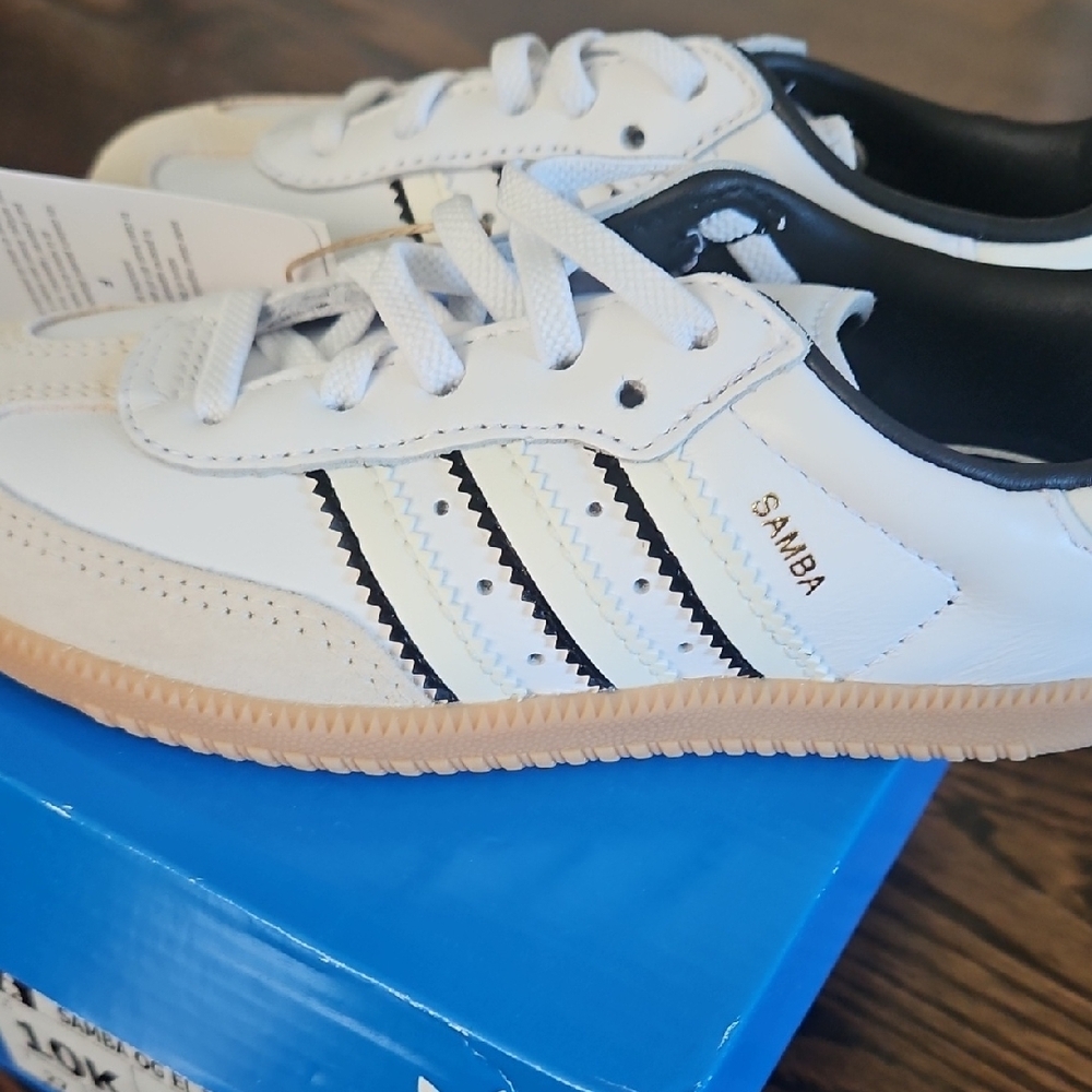 Adidas Samba White Black Sneakers - Picture 3 of 5